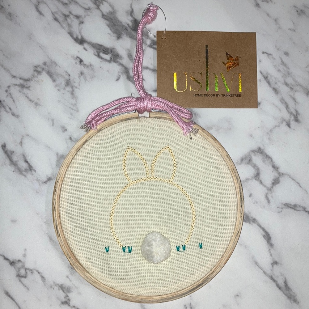 Bunny Embroidery Hoop Decor Dreamcatcher